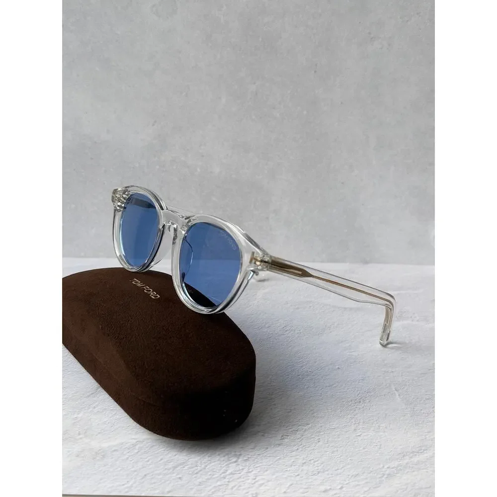 NEW Tom Ford FT1123-D Sunglasses in Clear Blue Lens $490